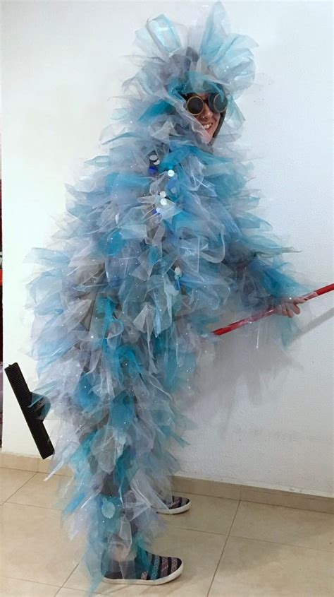 Ice Blue Fluffy Monster Costume Burningman Festival Carnaval - Etsy