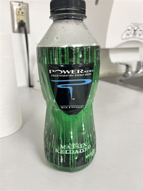 Bottle Of Matrix Reloaded Powerade Found In A Locker During A Cleanout