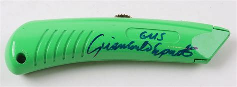 Giancarlo Esposito Signed Breaking Bad Box Cutter Inscribed Gus