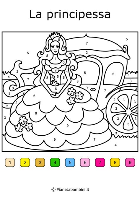 Conta E Colora Disegni Da Colorare In Base Ai Numeri Disegni