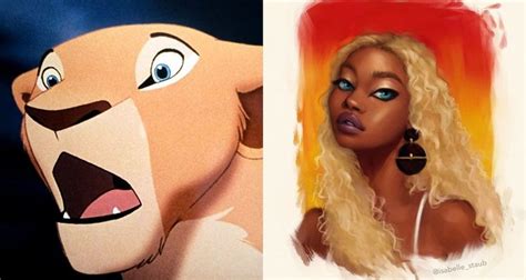 Artista Transforma Os Animais Da Disney Em Pessoas Personagens Da