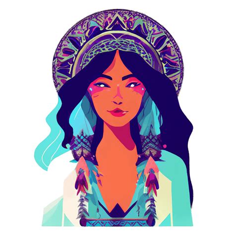 Beautiful Bohemian Gypsy Woman Graphic · Creative Fabrica