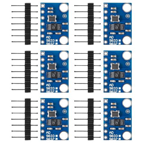 6PCS AD9833 DDS Signal Generator Sine Square Wave Programmable