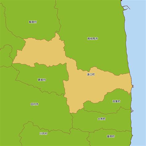 福島県双葉郡浪江町の地図 Map It マップ・イット