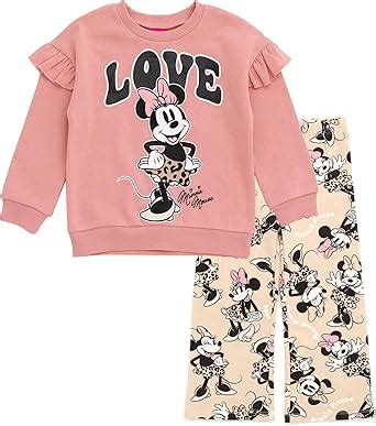 Disney Minnie Mouse Mickey Mouse Conjunto De Sudadera De Forro Polar