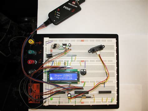 Electronic Experiments: Distance Sensor Sharp 2YOA21 & LCD