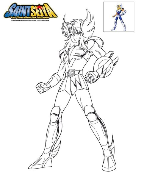 Coloriage Les Chevaliers Du Zodiaque Coloring Pages Saint Seiya