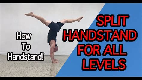 How To Handstand With Split Legs One Of My Favourite Drills For All