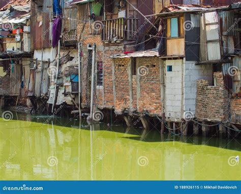 The Slums of Jakarta are the Capital of Indonesia. Stock Image - Image of asia, junk: 188926115