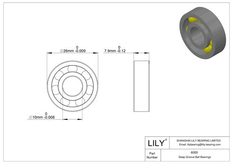 6000s Metric Size Nmb Ball Bearings Nmb Lily Bearing