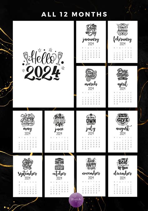 Printable Motivational Quotes Calendar Monthly Calendar