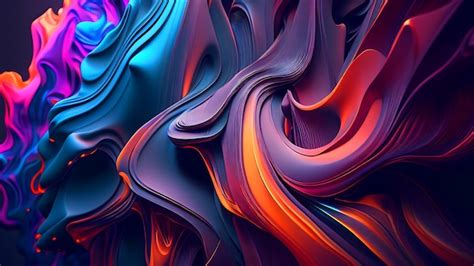 Premium Photo | Photo 3d colorful realistic abstract background ...