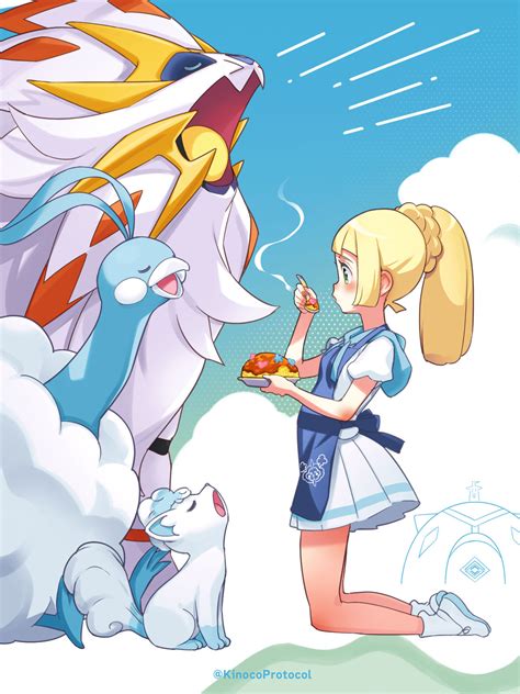 Lillie Altaria Alolan Vulpix And Solgaleo Pokemon And More Drawn