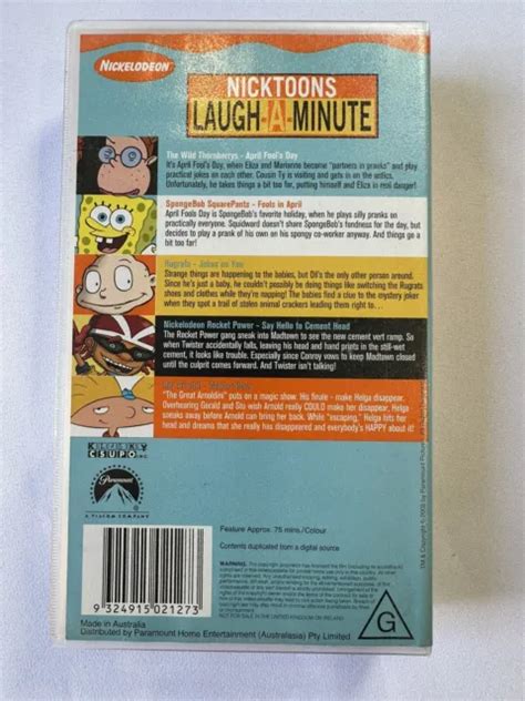 Nicktoons Laugh A Minute Vhs Vintage Nickelodeon Hey Arnold Rugrats