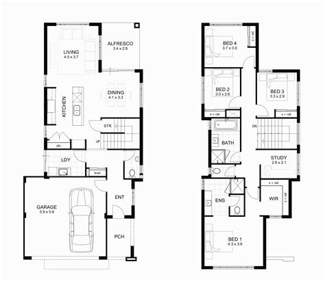 4 Bedroom 2 Story House Plans Pics - Home Floor Design Plans Ideas