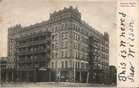 Lincoln Hotel Nebraska Postcard