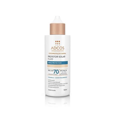 Protetor Solar Fluid Shield Protetion Fps Cor Nude Ml Adcos Protetor Solar Magazine Luiza