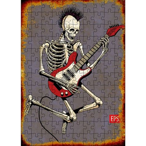 Tablomega Ahşap Mdf Puzzle Yapboz Gitarist Iskelet 120 Parça Fiyatı