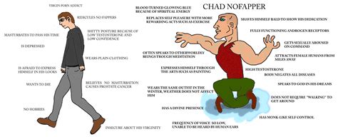 VIRGIN PORN ADDICT VS CHAD NOFAPPER R Virginvschad