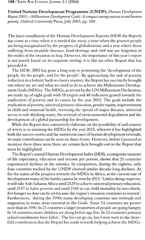 Book Reviews United Nations Development Programme Undp Human