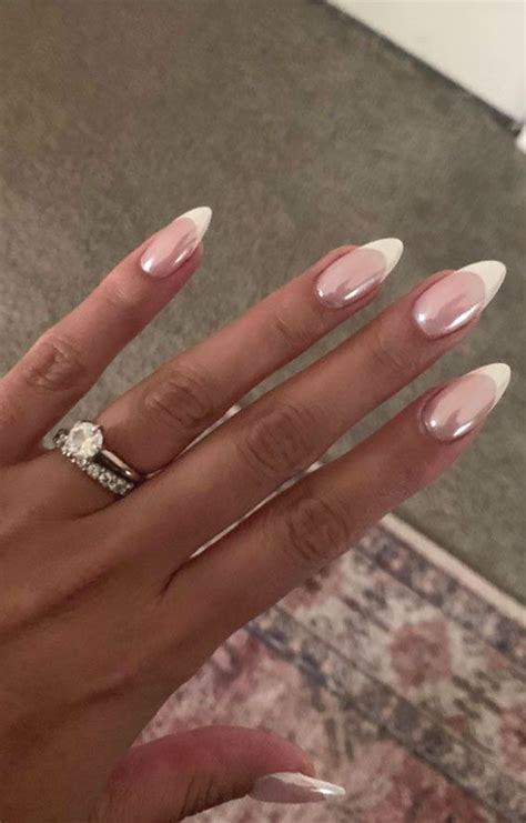 Chrome Elegance Stunning Nail Art Ideas Chrome Over Classic French