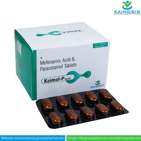 Kaimef P Mefenamic Acid And Paracetamol Tablets For Hospital At Rs 550