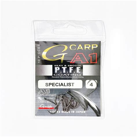 Крючки Gamakatsu A1 G-Carp Specialist PTFE № 4 (10 шт.) - купить с ...