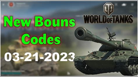 World Of Tanks Blitz Codes TODAY 2023 WOT Codes 2023 YouTube