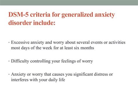 Generalised Anxiety Disorder Ppt