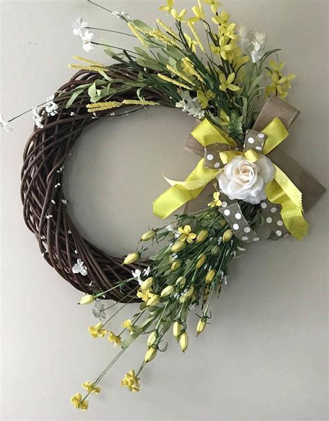 Beautiful Large 18 Inch Spring Willow Wreath Lovely For Etsy