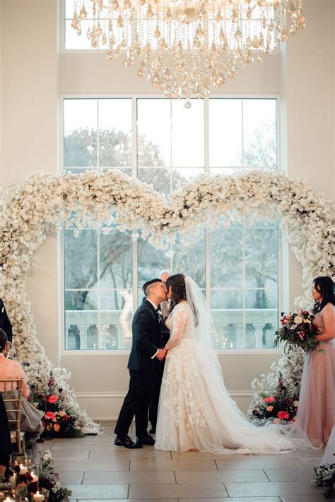 Heart Shaped Flower Arch White Wedding Arch White Wedding Theme