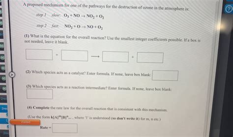 Solved A Proposed Mechanism For One Of The Pathways For The Chegg