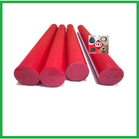 Jual Polyurethane Rod PU Merah Batangan 20mm X 50CM Shopee Indonesia