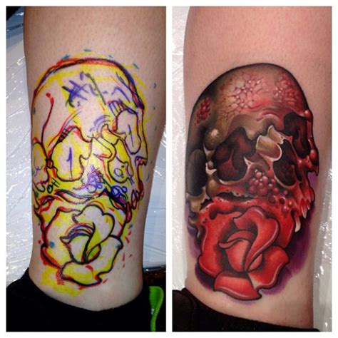 Colorful skull tattoos - Skullspiration