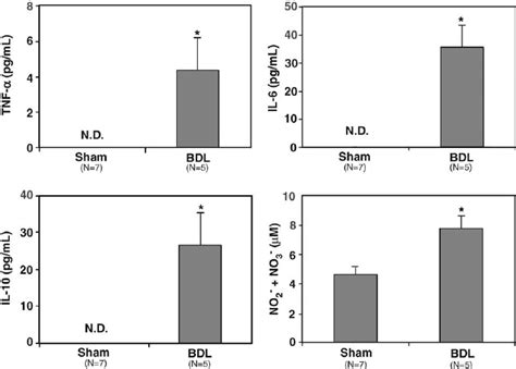 Plasma Cytokines Concentration Determined In Serum From Sham Operated Download Scientific