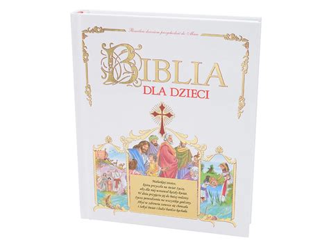 Biblia dla Dzieci z grawerem na Chrzest Komunię DEDYKACJA Prezenty na