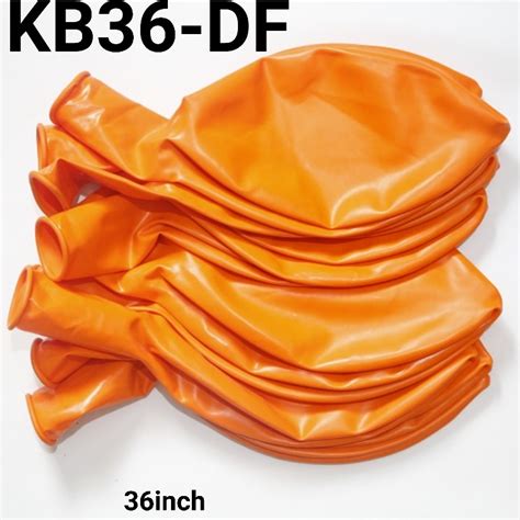 Jual KB36 DF Balon Latex 36 Inch 90 Cm Jumbo Doff Tebal Orange Satuan