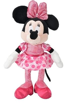 Nicotoy peluche Disney minnie robe à pois 25 cm doudou enfant