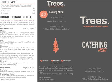 Catering Vancouver Trees Organic Coffee Roasting House