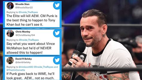 Twitter Explodes To Suggestions Of Aews Cm Punk Possibly Jumping Ship