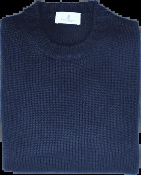 AK MC Navy Cashmere Crew Neck Alexander Kraft Monte Carlo