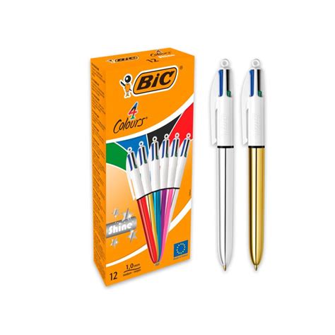 BOLIGRAFO BIC 4 COLORES SHINE