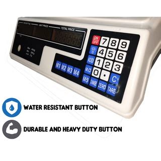 Shop Malaysia Electronic Digital Price Computing Scale Rechargeable