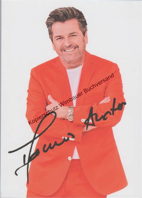 Original Autogramm Thomas Anders Autogramm Autograph Signiert