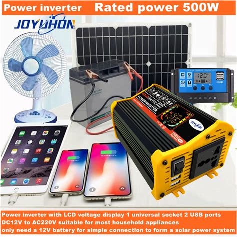 JOYUHON Solar Power System Set 6000W Power Inverter 18W Solar Panel 30A