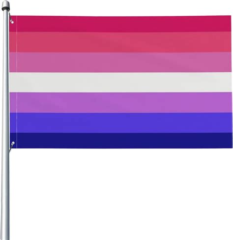Wlw Pride Bi Lesbian Flag Gay Gigapixel Flag Ply Polyester Heavy Duty Double Sided Banner