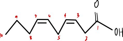 [Solved] Draw the skeletal ("line") structure of a polyunsaturated ...