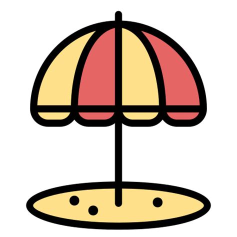 Parasol Generic color lineal-color icon