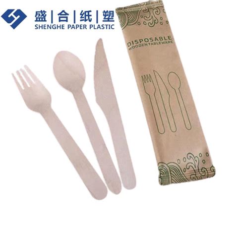 Eco Friendly Food Food Wooden Cutlery High Quality Wooden Cutlery Kit