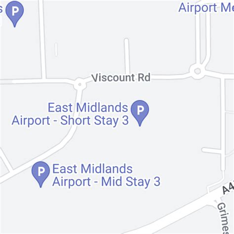 Airport parking East Midlands - Map | Purple Parking